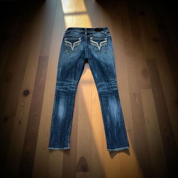 Vigoss Low Rise The Chelsea Straight Leg Jeans Size 3/4 #122 - Picture 1 of 9